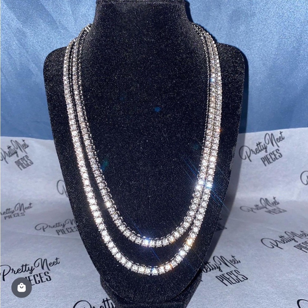 Silver Tennis Necklace